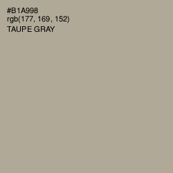 #B1A998 - Taupe Gray Color Image